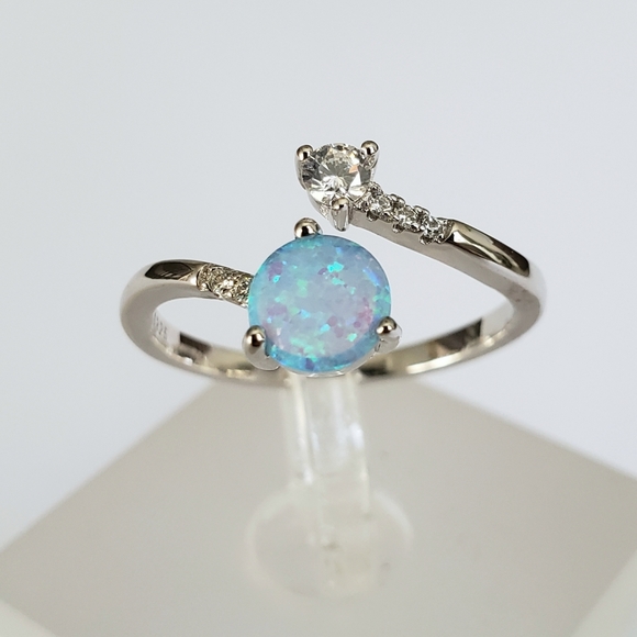 HOST PICK!!! 💙 Sterling Silver Blue Opal Ring